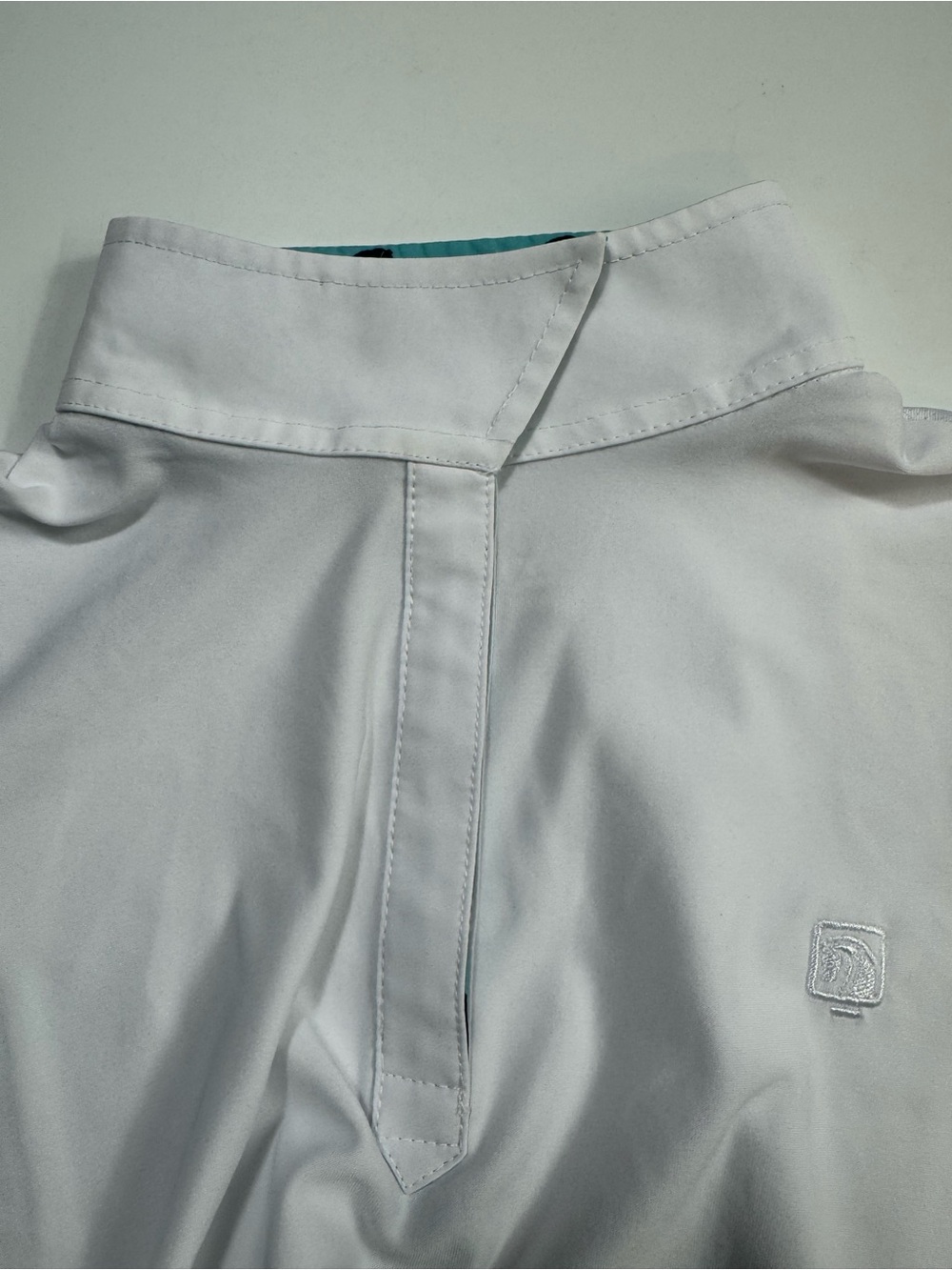 ROMFH Equestrian Chill Factor Long Sleeve Show Shirt XL White Horse Print Collar - Picture 15 of 16